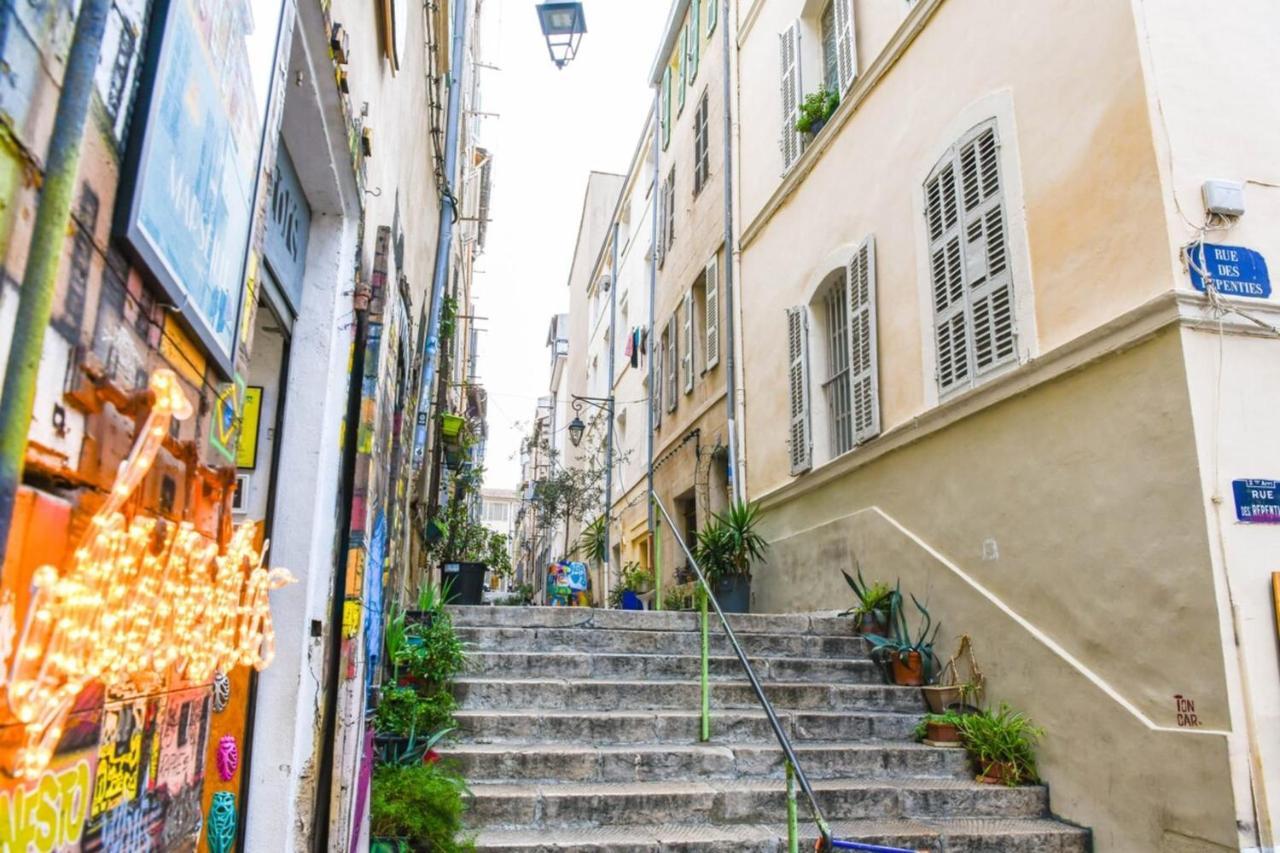 Apartament Le Duplex - Terrasse Au Coeur De Marseille Panier Zewnętrze zdjęcie