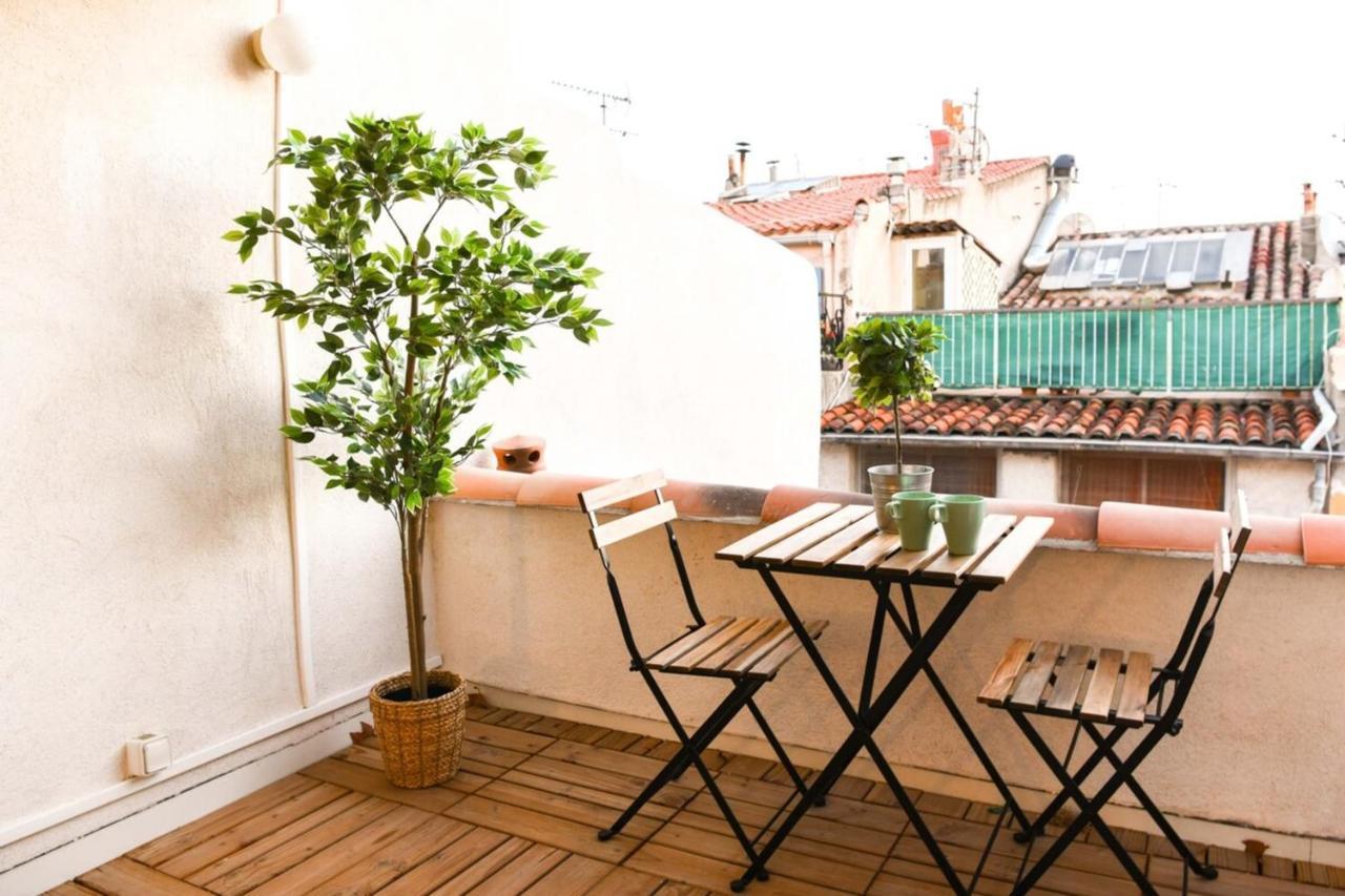 Apartament Le Duplex - Terrasse Au Coeur De Marseille Panier Zewnętrze zdjęcie